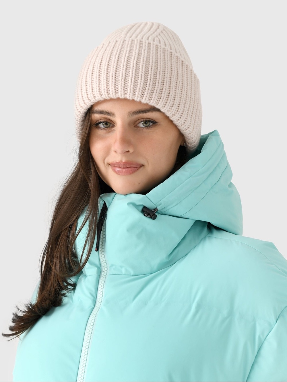 AMATO Cashmere Thick Ribbed Beanie